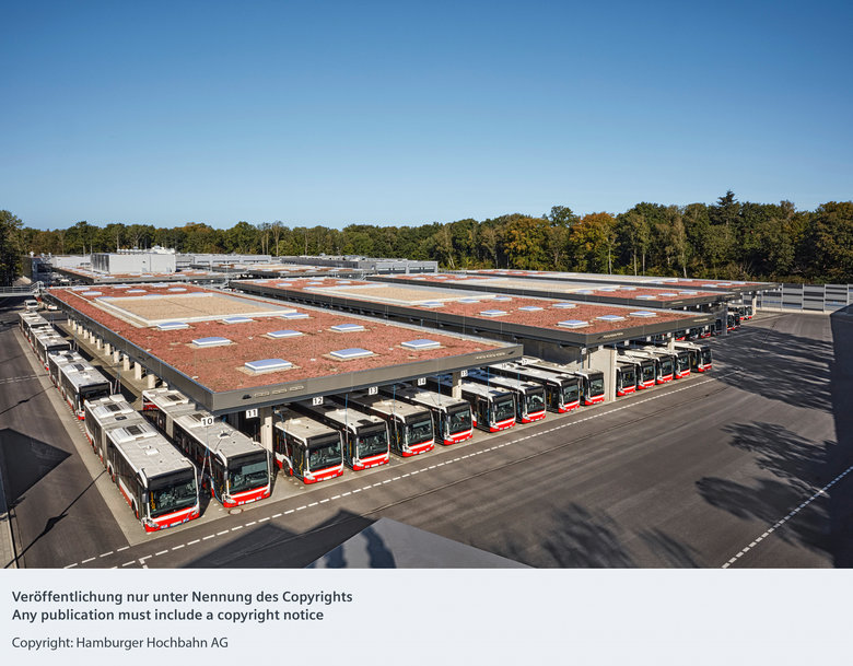 Siemens technology becoming part of state-of-the-art bus depot in Hamburg